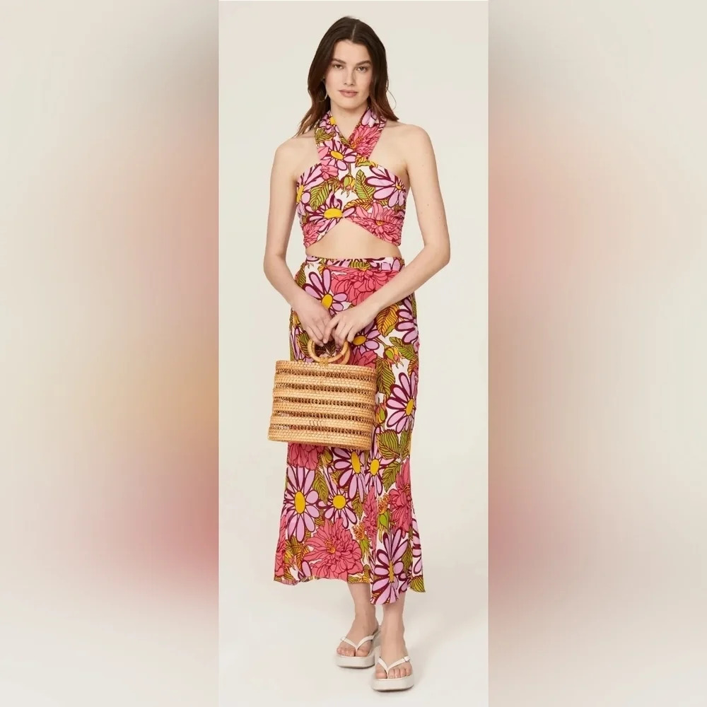 S/W/F Crossover Halter Top